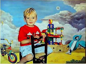 Portrait of Lucas | Oil on canvas - 18 x 24 inch