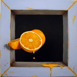 Two Oranges | Oil on canvas - 12 x 12 inch